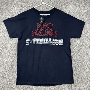 Post Malone F1 Trillion Shirt Men Size XL Black Cowboy Country Pop Hot Topic New